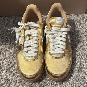Gold Nike Field General Sneakers